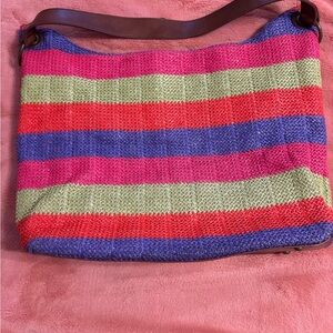 Coldwater Creek Multicolor Woven Shoulder Bag